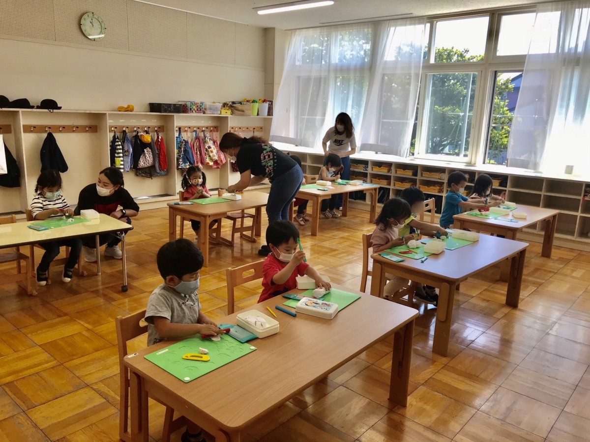 幼稚園再開です!